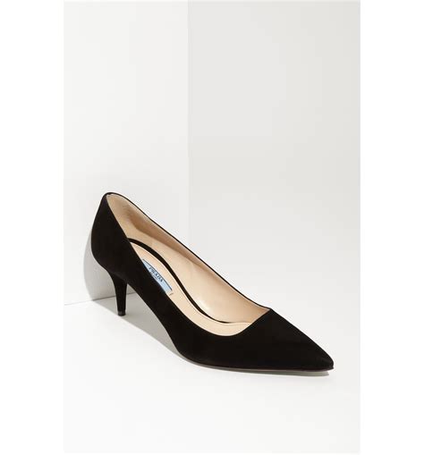 prada suede pumps nordstrom